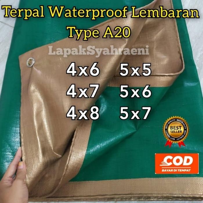 PROMO terpal Waterproof army gold type A20 4x5 3x6 3x7 4x6 4x7 5x5 5x6 5x7 5x8 terpal tenda terpal