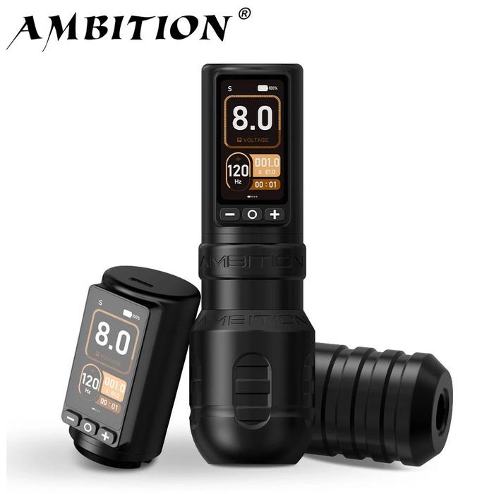 Ambition New Torden Max Mesin tato nirkabel mesin tato nirkabel batang lurus pena Motor tanpa sikat 