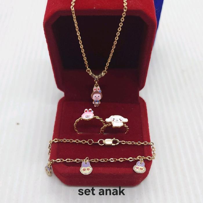 Set Anak,Gelang Anak,Kalung Anak,Cincin Anak,Perak Asli 925 Pasti Promo