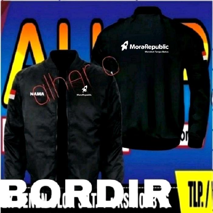 jaket bordir mora republic jaket mora republic jaket bomber Mora republic jaket kerja mora republic