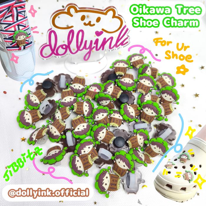 [READY STOCK]Oikawa Tree Shoe Charm & Jibbitz by dollyink.official/Aksesoris Sandal jibbitz/shoe cha