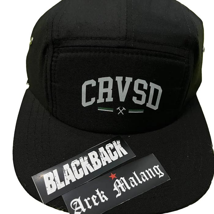 Blackback Arek Malang Topi 5 Panel CRVSD Pria Caps Bahan Cotton Nyaman Tahan Lama All Size Adjustabl