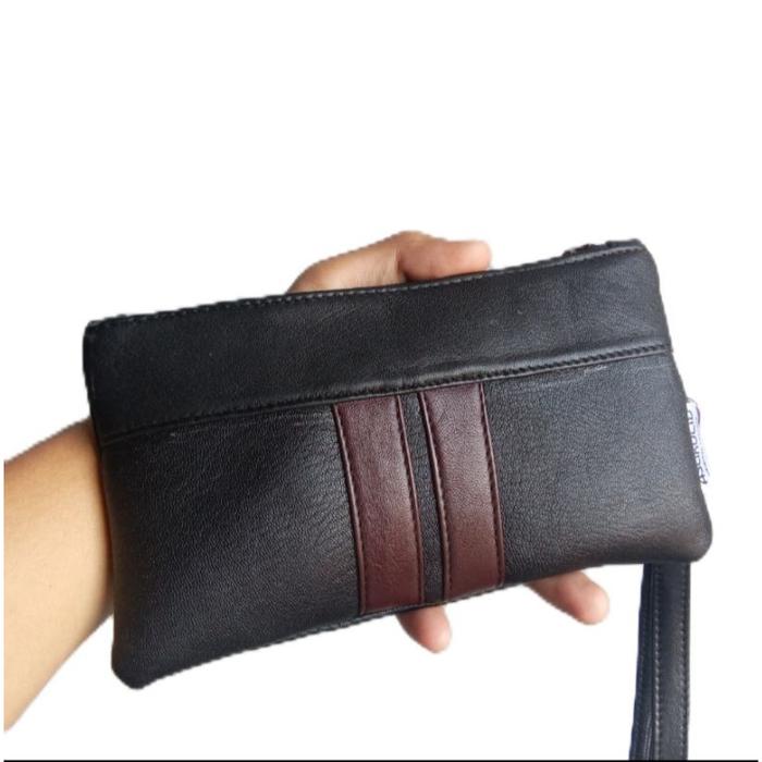 DOMPET CLUTCH TAS TANGAN PRIA WANITA | HANDBAG KULIT DOMBA ASLI | DOMPET KULIT | DOMPET KARTU
