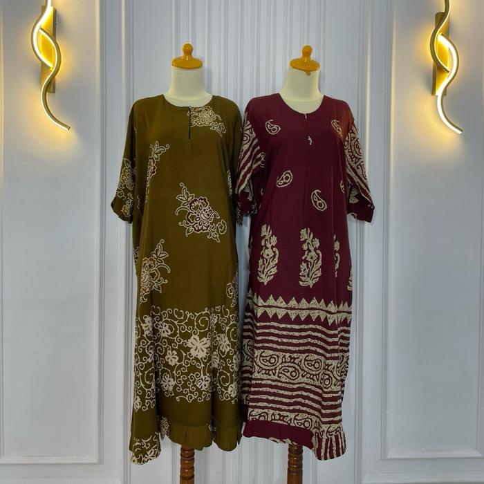 Daster Wiru Elena X Azzura Bahan Rayon Print Premium || BY WFA HOMEDRESS
