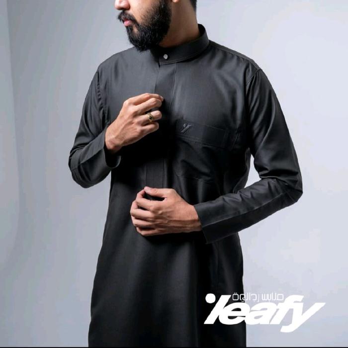 Jubah BY LEAFY DK-001| Gamis Lengan Panjang Pria Dewasa| Spoon Premium•Size M-L-XL-XXL koko haibah