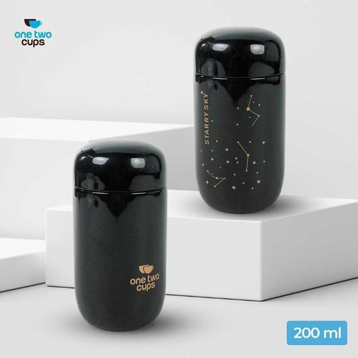 [COD] Botol Minum Tumbler Panas Dingin Stainless Steel Botol Termos 200Ml Starry Sky Mini Kapasitas 