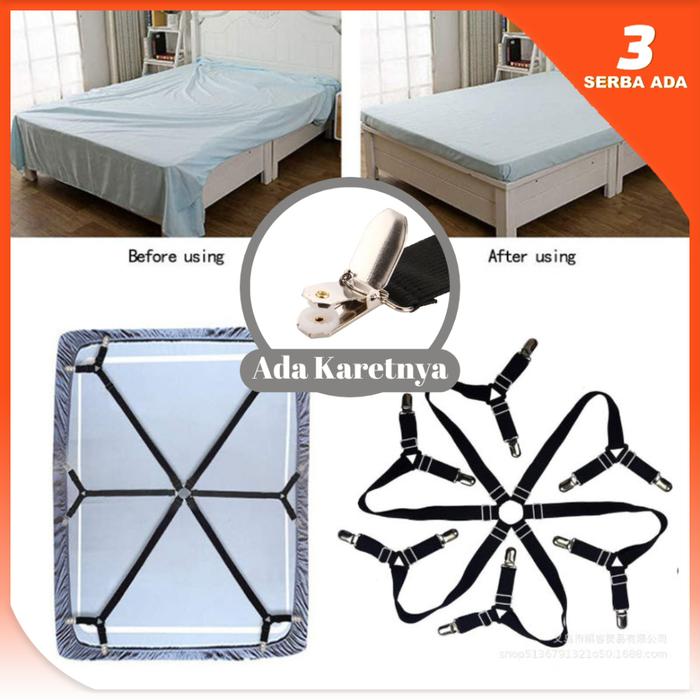 Pengait Sprei Kasur / Pengait Sudut Sprei / Penjepit Sprei Kasur / Jepitan Sprei