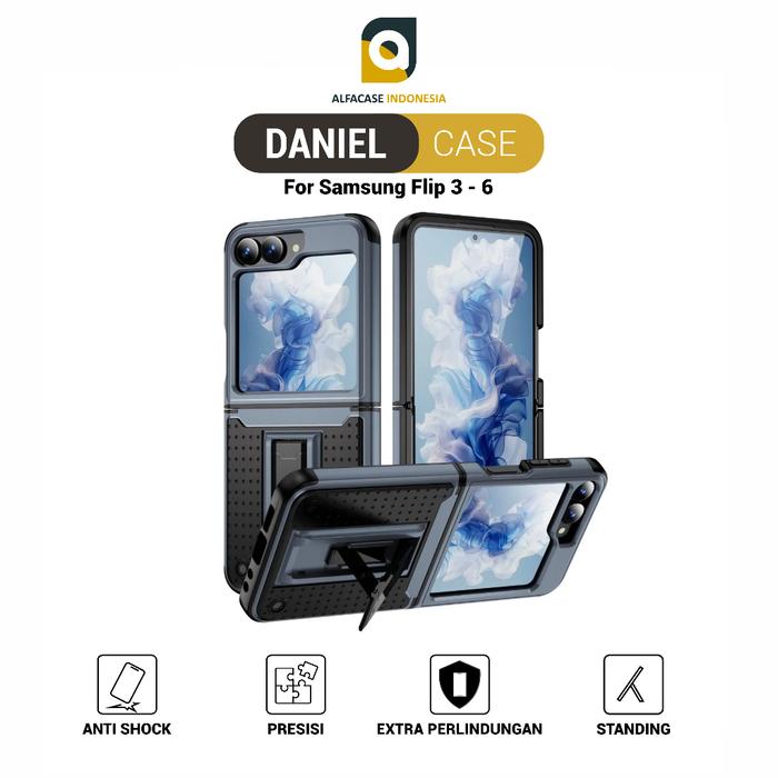 Case Samsung Galaxy Z FLIP 3 4 5 6 - Daniel Case - Casing Samsung Galaxy Z FLIP Series