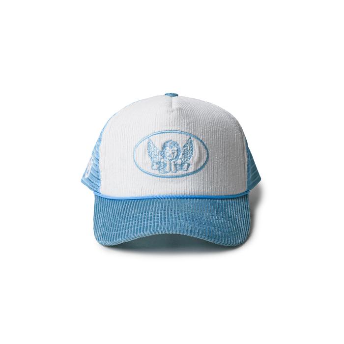 Himside - Loveless Blue Trucker Hat - Topi Jaring Pria Dan Wanita Merah Corduroy