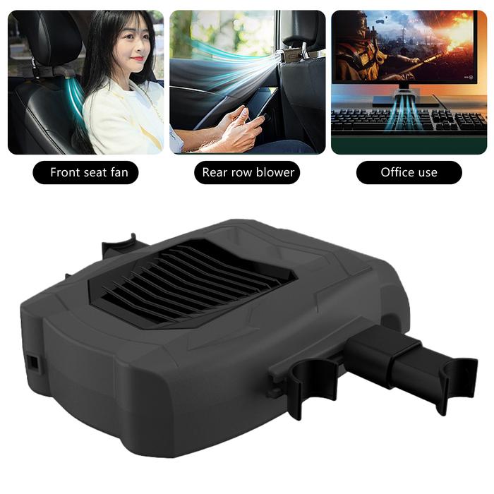 Multifunctional Car Fan USB Powered Cooling Fan 3 Adjustable Speed 5V