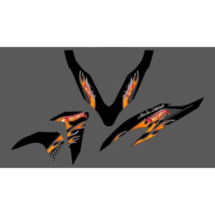 STRIPING STICKER TRANSPARAN VARIO LED NEW MOTIF HOTWHELLS OSEAN