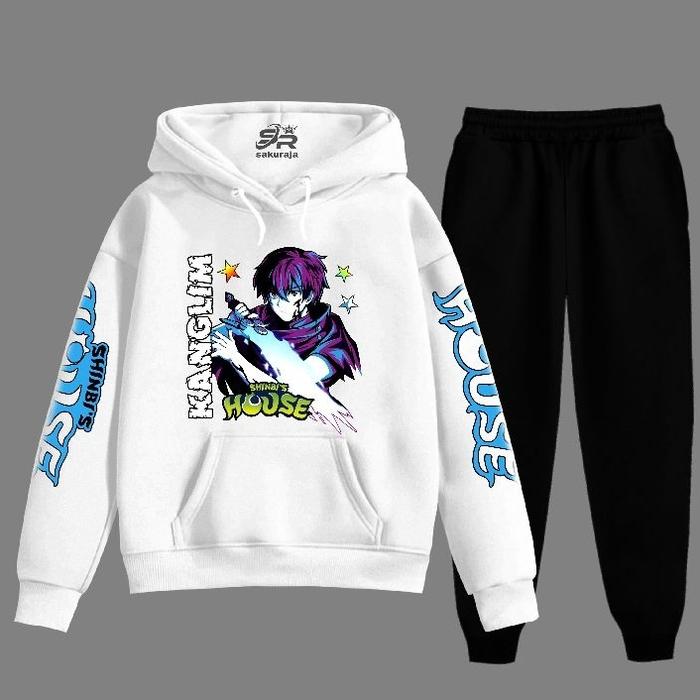 setelan hoodie anak karakter kanglim Shinbi house/usia 3-17 tahun