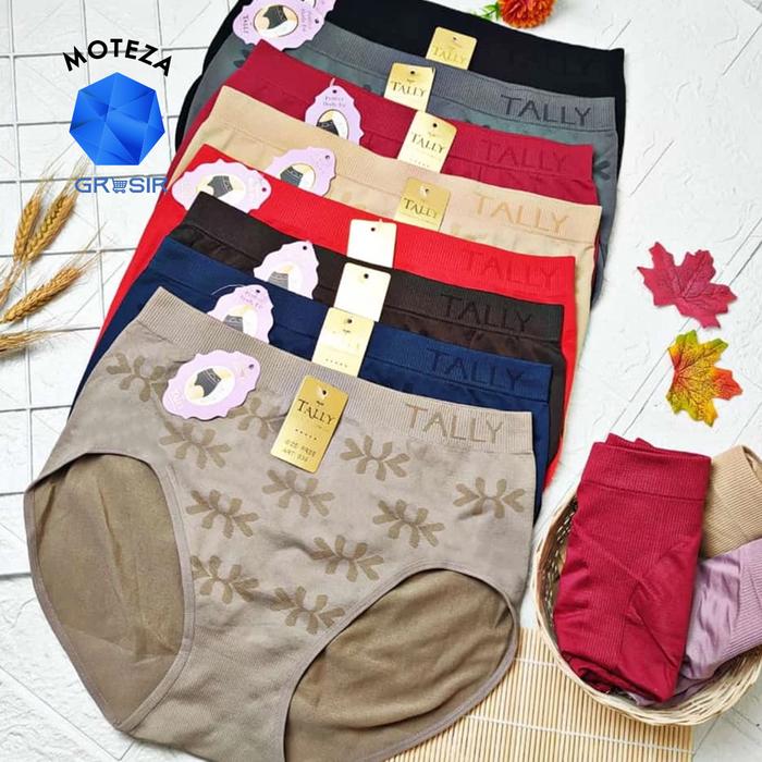 Moteza Grosir Isi 3 ; 6 Pcs - TALLY 839 CD Celana Dalam Jumbo Semi Corset Seamless - Celana Dalam Ra