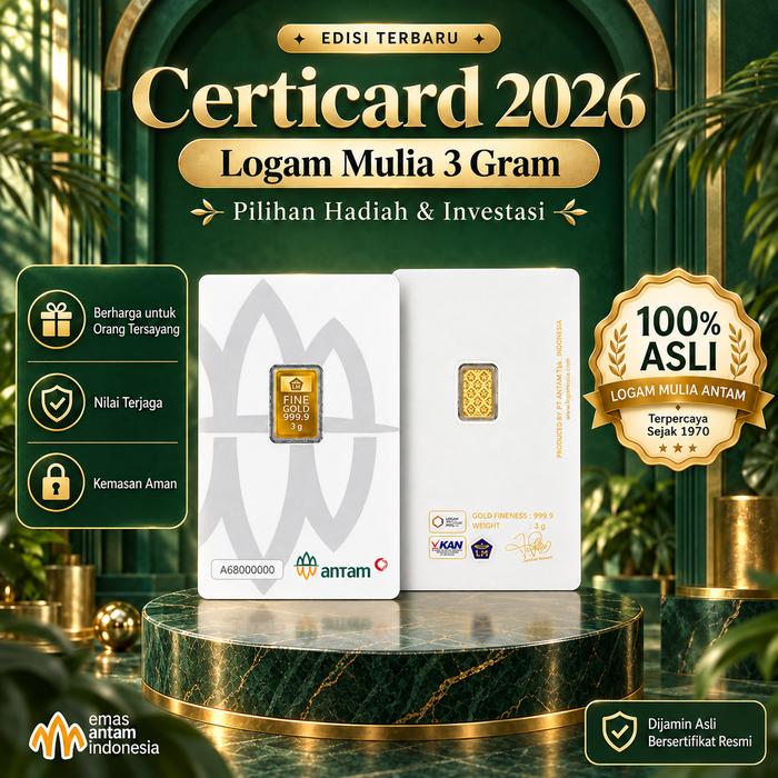 Antam Logam Mulia Emas Antam 3 Gram Emas Logam Mulia Antam 3 Gram