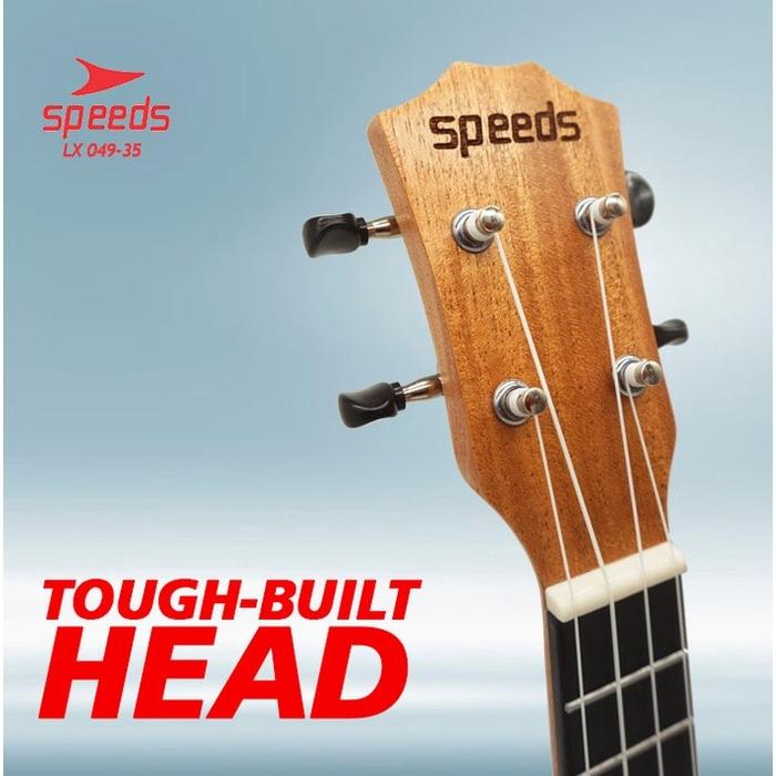 SPEEDS Ukulele 21 Inch Gitar Akustik Kayu Sopran 4 Senar Nylon Free Tas Gratis Pick 049-35