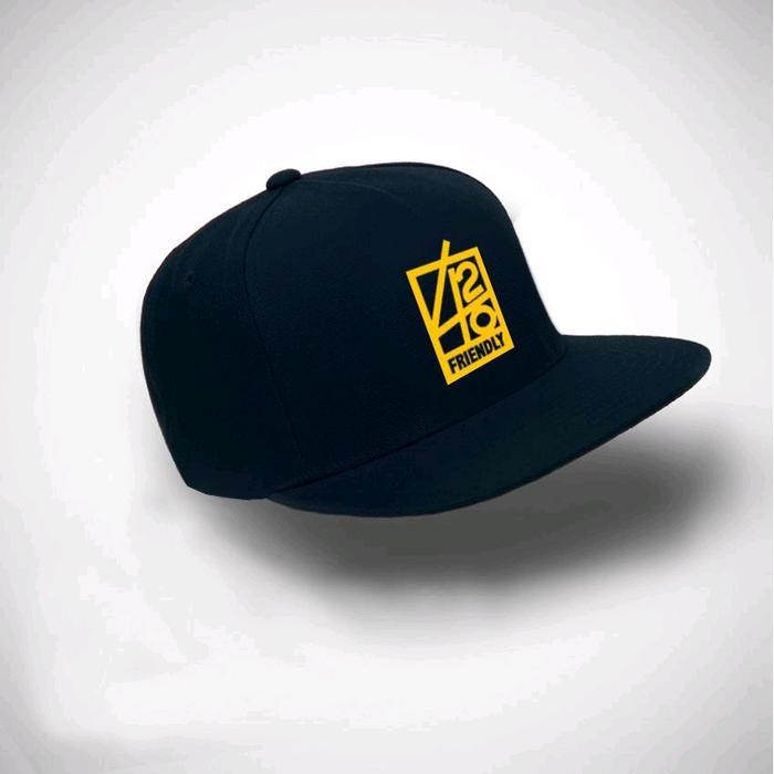 Topi Snapback Distro Logo 4 Oranye Original branded impor premium pria wanita kasual termurah Hat Ha