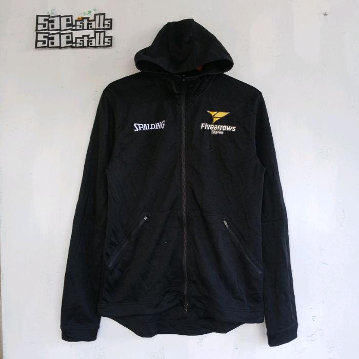 Hoodie Zipper Spalding Bahan Poliester
