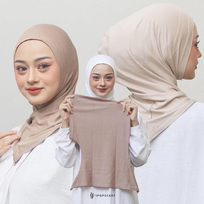 Turkish Inner | Ciput Ninja Premium, Hijab Sporty Kerudung Wanita Instan Dalaman Rayon