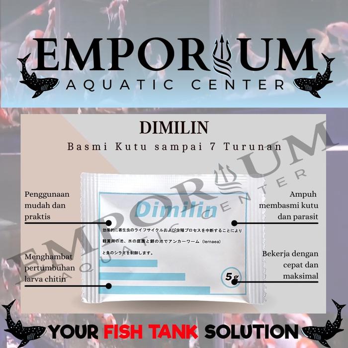 Dimilin 5Gr Obat Kutu Bakteri Dan Parasit Pada Ikan Hias