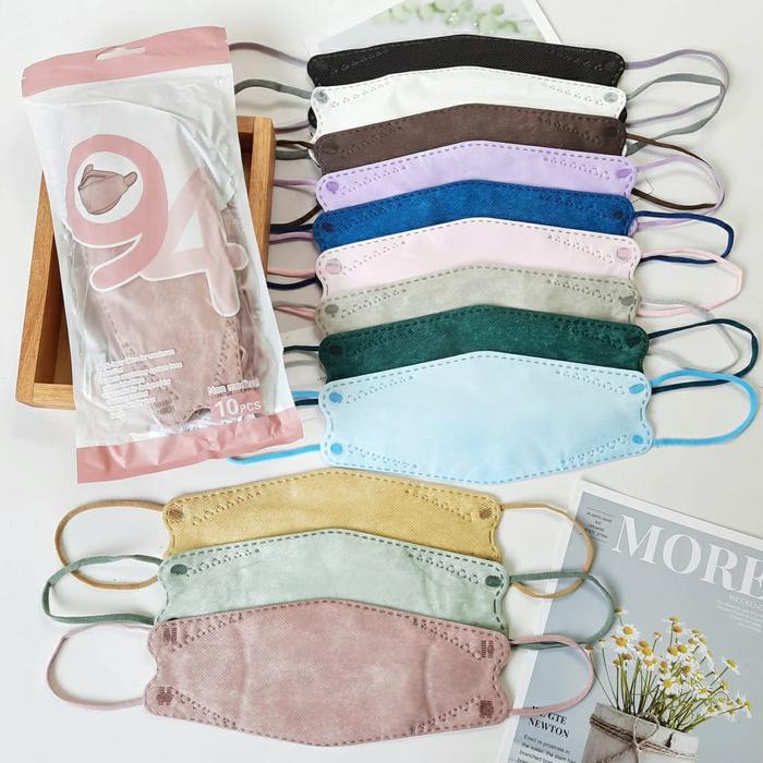 Okhi - Masker Korea Kf94 / Kn95 / N95 Duckbill Medis Original Viral Tiktok Warna Putih Hitam