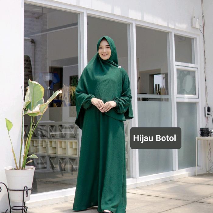 BELLE GAMIS SET HIJAB CRINGKLE BY DENYAN MW