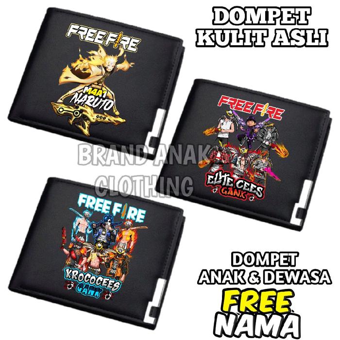 GRATIS NAMA DOMPET ANAK FF KARATER ELITE CEES GANK BARU FASHION ANAK DOMPET FF