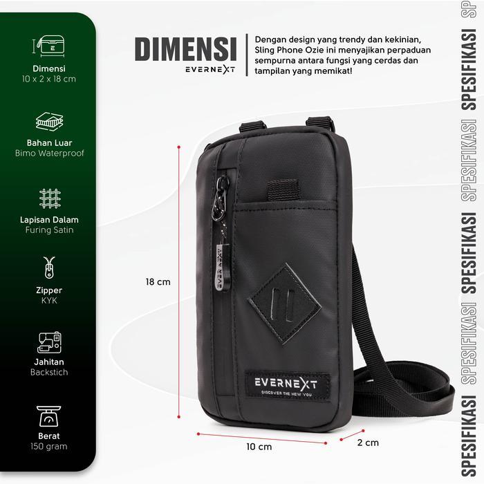 Eiger - EVERNEXT Sling Phone Waterproof Ozie Sling Pouch Wallet Pria Wanita Tas Selempang Mini Anti