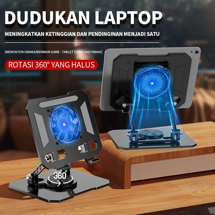 Universal Cooling Pad Kipas Tablets Cooler Gaming Stand Alas Pad Cooling Fan Pendingin Portable For