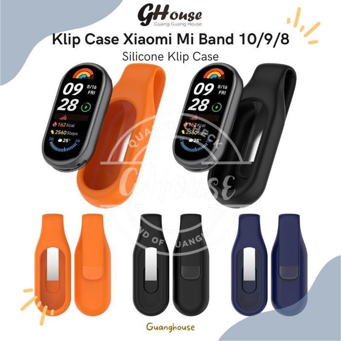 PREMIUM Klip Case Kompatibel for Xiaomi Mi Band 10/9/8 Silicone Case Mi Band 9/10 Gantungan Case Mod