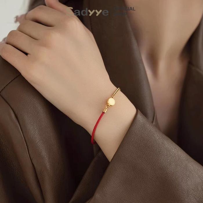 sadyye Gaya Cina  Gelang  Sederhana  Tali Merah  Gelang  Wanita  Merek Karakter Fu  Gelang