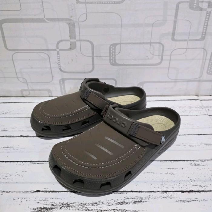 Sandal Baim cowok Tali Perekat Crocs Yukon Literide Vista Karet Jelly Memory Foam Kualitas Original 