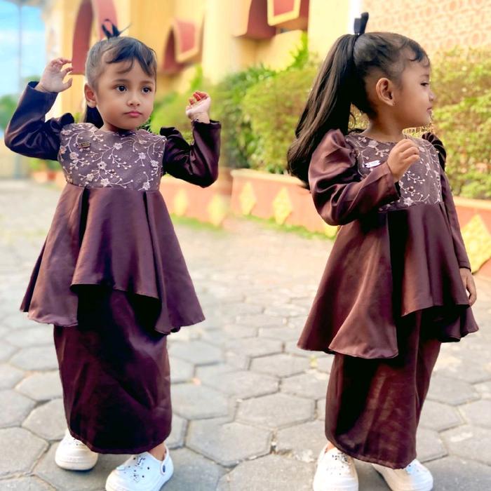 baju kurung jasmine size 1-7tahun//Gamis//kurung melayu// oneset muslim