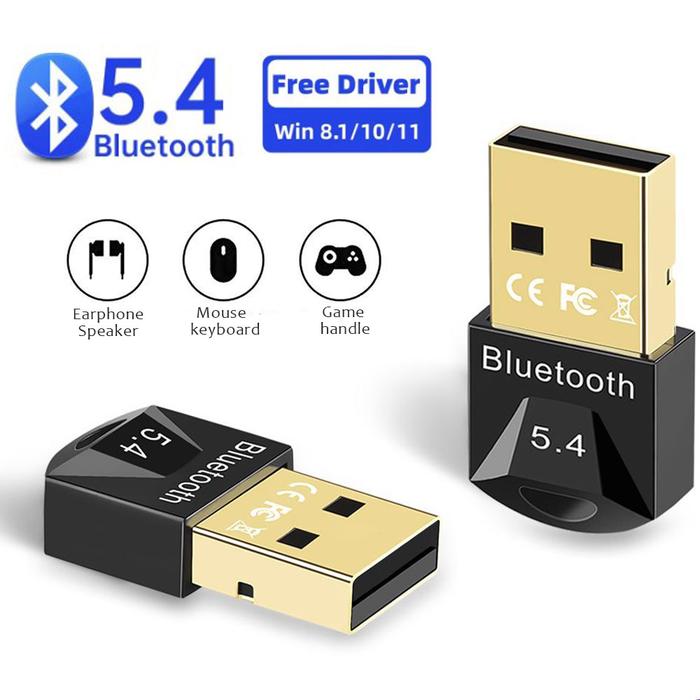 USB Bluetooth 5.4 Adapter Transmitter Bluetooth Receiver Audio Bluetooth Dongle Wireless USB Adapter