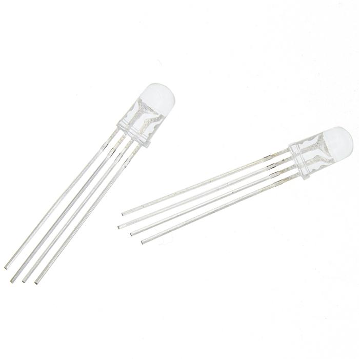 1000 Buah RGB LED 5Mm Diode Penyebar RGB Led-diode RGB LED