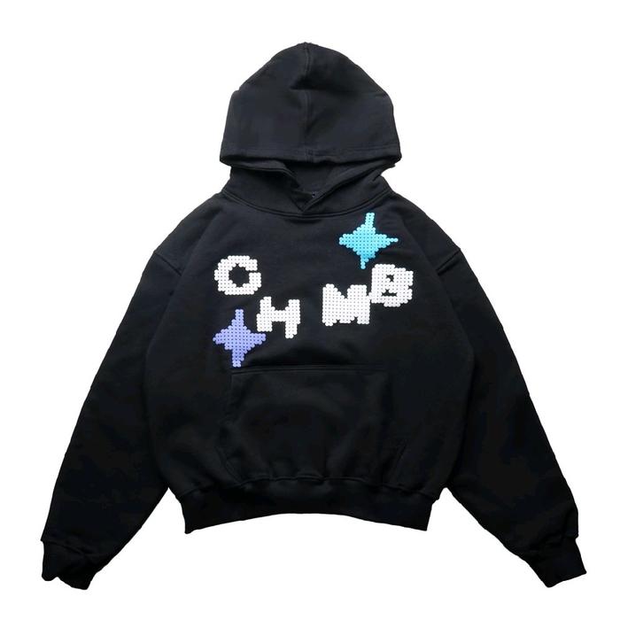[100% ORIGINAL] HOODIE PIXEL BLACK | CHMB RAINBOW BROKEN WHITE | HOODIE BORN TO GIVE BLACK | BASIC W