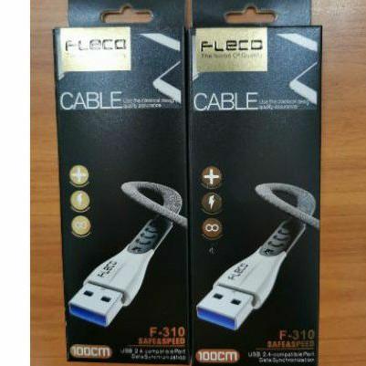 Kabel Data usb micro FLECO F-310 micro Kabel Cable fast charging 3a PANJANG 1 METER