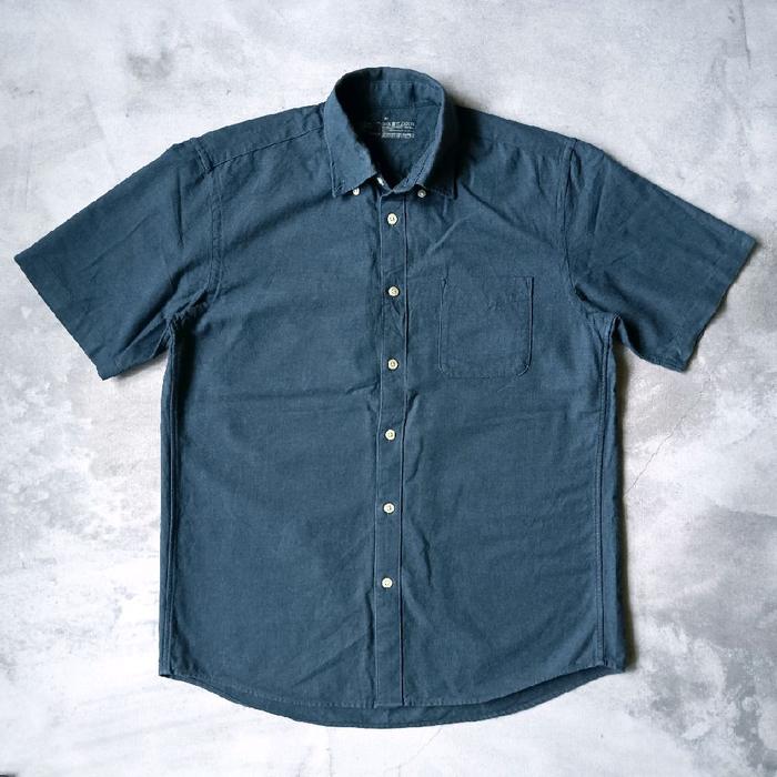 Kemeja Plain Shirt Muji - Blue Denim