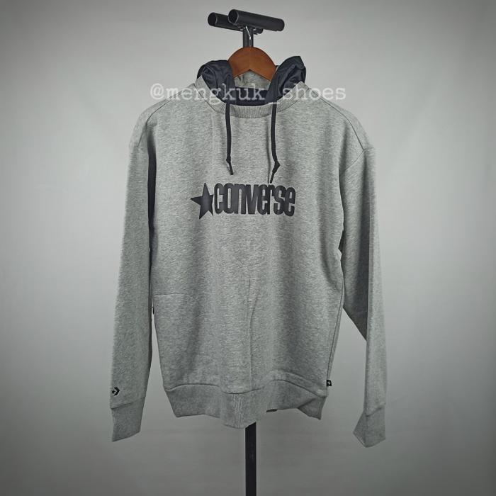 Jaket Converse Men Removable Hooded Crew Original 100% Bnwt - Converse Promo