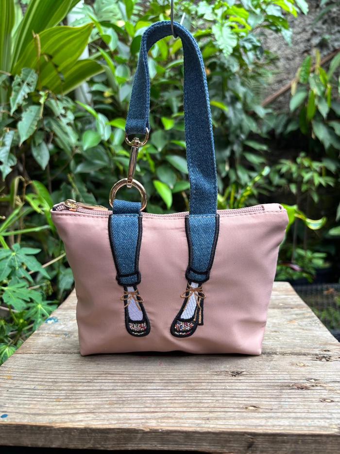 Handbag Nilon Ala Mis Zapatos | Tas Tenteng Mini Mis Zapatos | Hand Bag Mini Nylon Ala Miss Zapatos