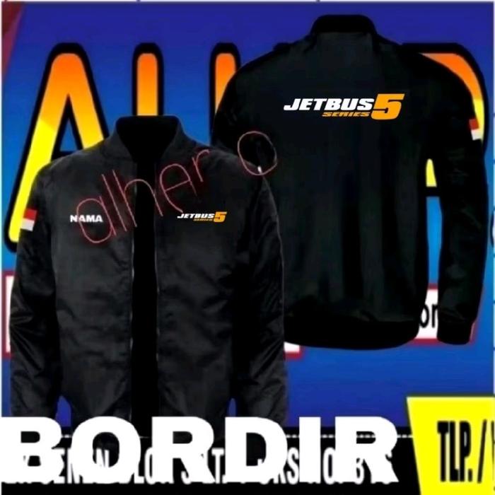 ready stok jaket bordir jetbus 5 series jaket jetbus 5 series jaket baseball jetbus 5 series jaket k