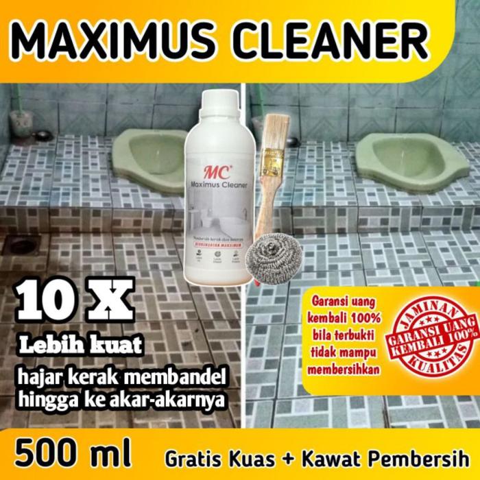 Maximus Cleaner Pembersih Serbaguna Kerak Lumut Karat WC Toilet Keramik Lantai Porselen Kamar Shower