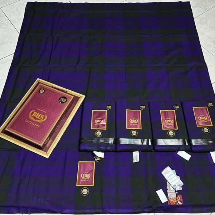 Sarung Bhs Excellent Royal Full Sutera Spunsilk Kdt Krj Kdm Sandur Gold Dan Silver Sarung BHS Excell