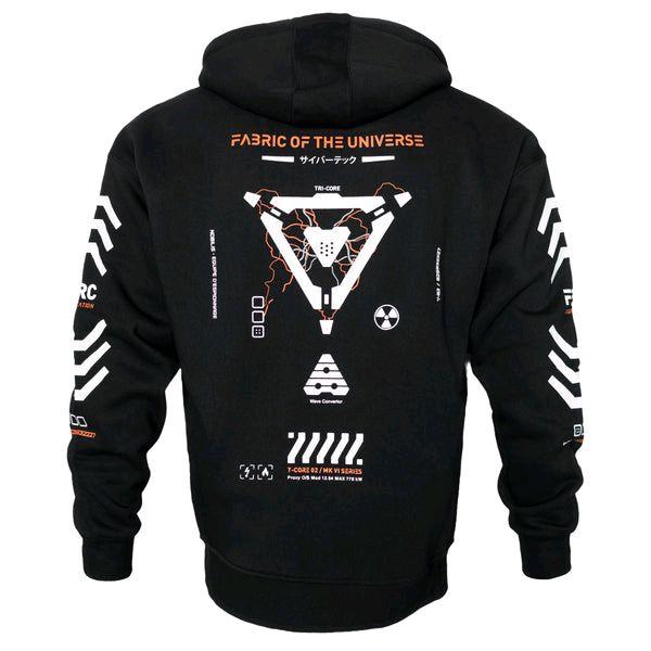 Hoodie Fleece Techwear Style - TCORE 3.0 Orange Version