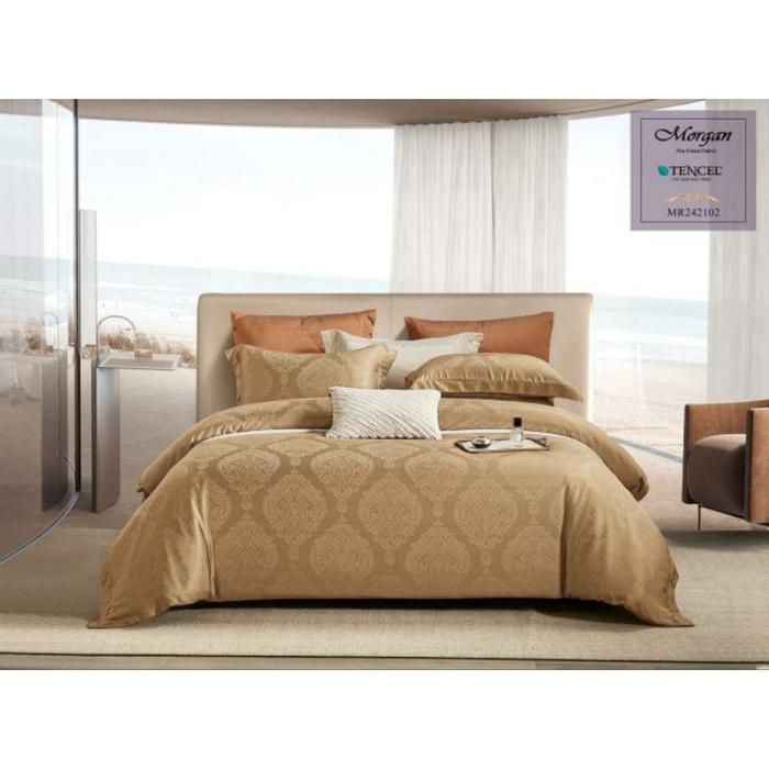 New Bedcover Sprei Set KingKoil Sutra Tancel Organik Sprei Sultan Mewah Warna Terlengkap