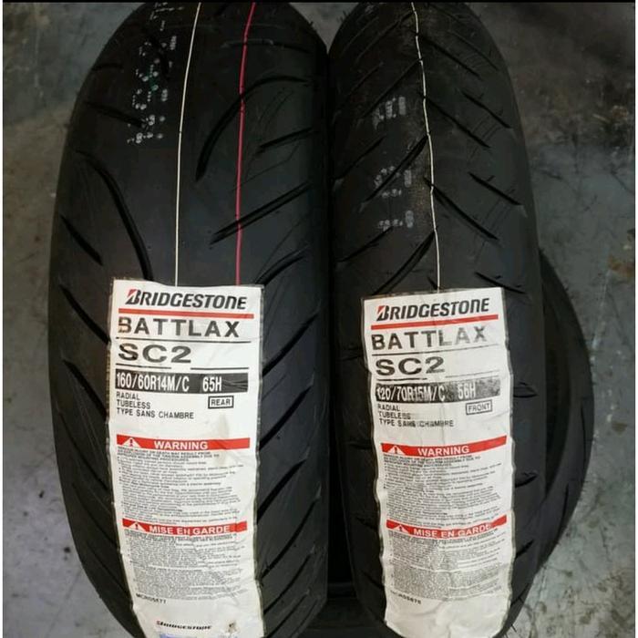 BAN BATTLAX XMAX SC2 120 70 RING 15 160 60 RING 14 1BATTLAX SC2 RADIAL [DFT 112]