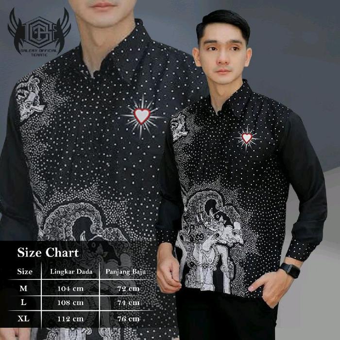 KEMEJA BATIK PSHT TERATE BORDIR LENGAN PANJANG