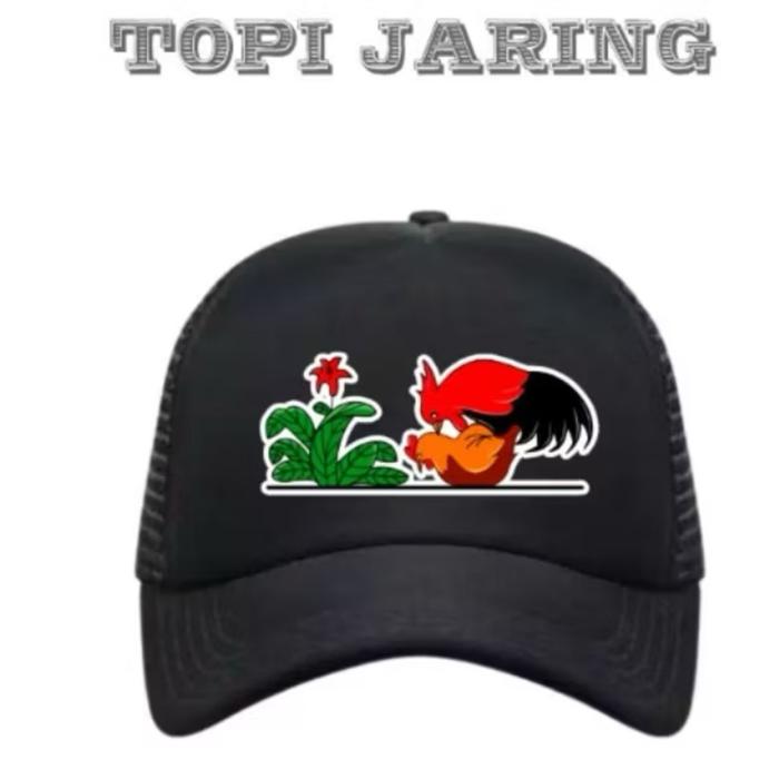 Topi jaring ayam kawin/ topi pria/ topi wanita/ topi unik/ topi custom