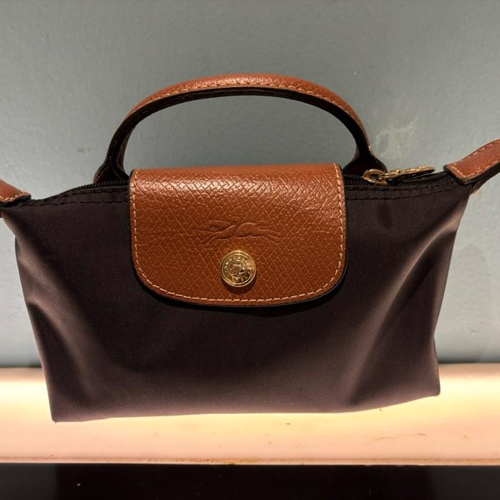 Tas longchamp pouch authentic bonus long strap