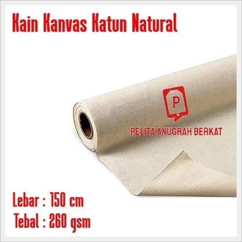 Promo Kain Kanvas Katun Tebal Roll Meteran / Bahan Tas Canvas Lukis Berkualitas