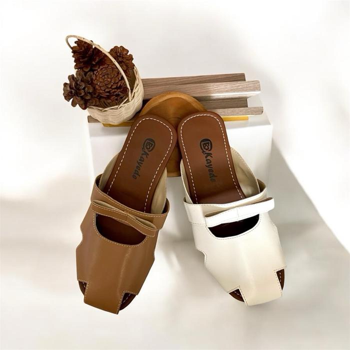 Sandal Tutong Wanita Flatform Karet/Sandal Sepatu Wanita Dewasa Kekinian nonslip antilicin antiselip